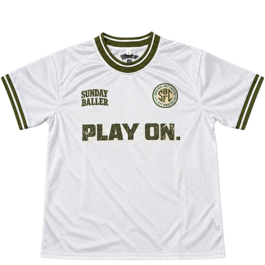 White "Play On" Mesh Jersey (Limited Edition)