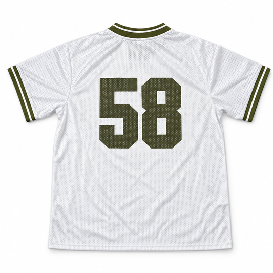 White "Play On" Mesh Jersey (Limited Edition)